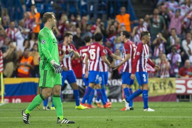 Bilder des Tages - SPORT Manuel Neuer during the match of Group stage of Champions League Atletico de Madrid and Bayern Munich at Vicente Calderon Stadium in Madrid. September 28, 2016.  (20160928022)
