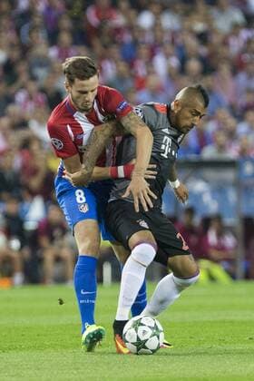 during the match of Group stage of Champions League Atletico de Madrid and Bayern Munich at Vicente Calderon Stadium in Madrid. September 28, 2016.  (20160928010)