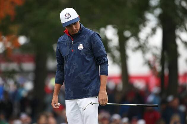 GOLF - Ryder Cup 2016 CHASKA,MINNESOTA,USA,28.SEP.16 - GOLF - Ryder Cup, Hazeltine National Golf Club. Image shows Rickie Fowler (USA). GEPAxpictures xDanielxGoetzhaber
