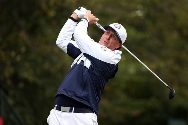 GOLF - Ryder Cup 2016 CHASKA,MINNESOTA,USA,28.SEP.16 - GOLF - Ryder Cup, Hazeltine National Golf Club. Image shows Phil Mickelson (USA). GEPAxpictures xDanielxGoetzhaber