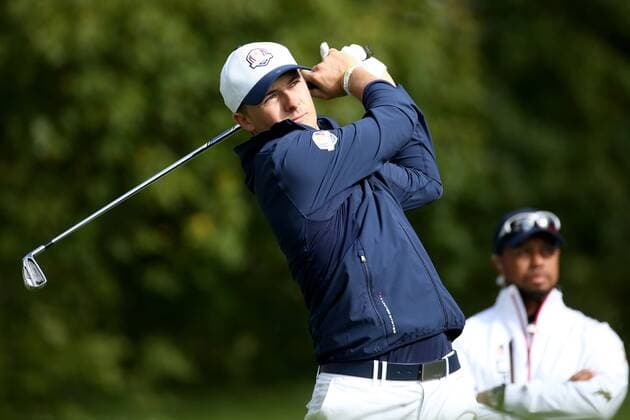 GOLF - Ryder Cup 2016 CHASKA,MINNESOTA,USA,28.SEP.16 - GOLF - Ryder Cup, Hazeltine National Golf Club. Image shows Jordan Spieth (USA). GEPAxpictures xDanielxGoetzhaber