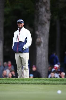 GOLF - Ryder Cup 2016 CHASKA,MINNESOTA,USA,28.SEP.16 - GOLF - Ryder Cup, Hazeltine National Golf Club. Image shows vice-captain Tiger Woods (USA). GEPAxpictures xDanielxGoetzhaber