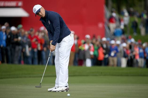 GOLF - Ryder Cup 2016 CHASKA,MINNESOTA,USA,28.SEP.16 - GOLF - Ryder Cup, Hazeltine National Golf Club. Image shows Jordan Spieth (USA). GEPAxpictures xDanielxGoetzhaber