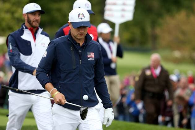 GOLF - Ryder Cup 2016 CHASKA,MINNESOTA,USA,28.SEP.16 - GOLF - Ryder Cup, Hazeltine National Golf Club. Image shows Jordan Spieth (USA). GEPAxpictures xDanielxGoetzhaber