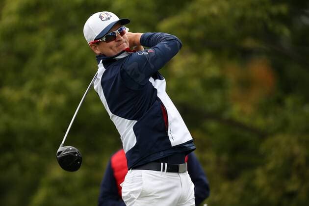 GOLF - Ryder Cup 2016 CHASKA,MINNESOTA,USA,28.SEP.16 - GOLF - Ryder Cup, Hazeltine National Golf Club. Image shows Zach Johnson (USA). GEPAxpictures xDanielxGoetzhaber