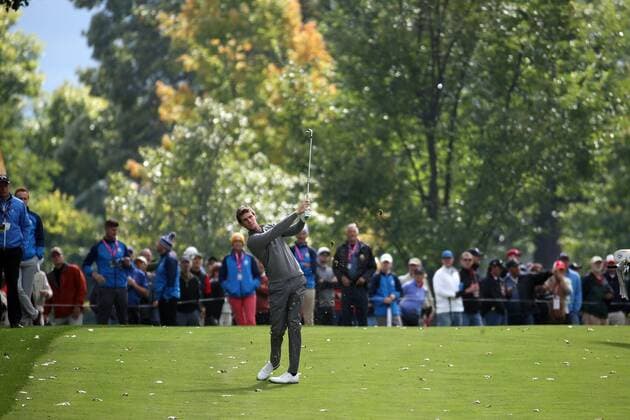 GOLF - Ryder Cup 2016 CHASKA,MINNESOTA,USA,28.SEP.16 - GOLF - Ryder Cup, Hazeltine National Golf Club. Image shows Thomas Pieters (BEL). GEPAxpictures xDanielxGoetzhaber