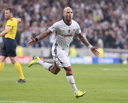 UEFA Champions League Group B match between Besiktas and Dynamo Kiev at Vodafone Arena in Istanbul , Turkey , 28 September 2016. Final Score : Besiktas 1 - Dynamo Kiev 1 Pictured : Ricardo Quaresma of Besiktas . 