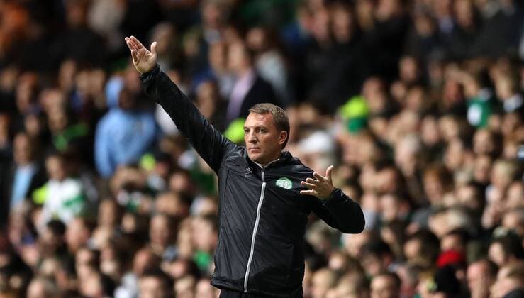 Football - 2016 2017 Champions League - Group C: Celtic vs Manchester City at Celtic Park Brendan Rodgers manager of Celtic. COLORSPORT LYNNE CAMERON 