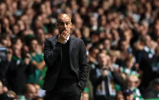 Football - 2016 2017 Champions League - Group C: Celtic vs Manchester City at Celtic Park Manchester City Manager Pep Guardiola COLORSPORT LYNNE CAMERON 