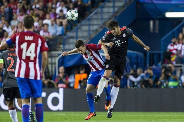 during the match of Group stage of Champions League Atletico de Madrid and Bayern Munich at Vicente Calderon Stadium in Madrid. September 28, 2016.  (20160928045)