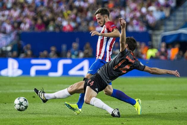 during the match of Group stage of Champions League Atletico de Madrid and Bayern Munich at Vicente Calderon Stadium in Madrid. September 28, 2016.  (20160928038)