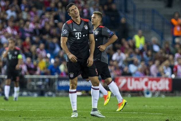 during the match of Group stage of Champions League Atletico de Madrid and Bayern Munich at Vicente Calderon Stadium in Madrid. September 28, 2016.  (20160928036)