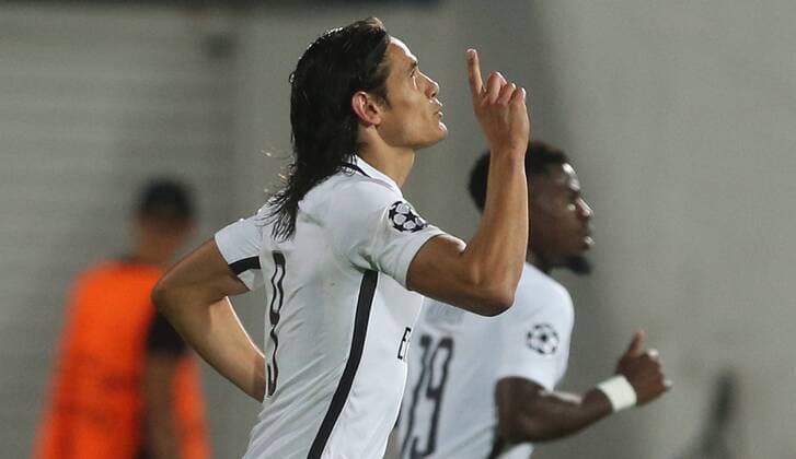 Fußball, CL, Ludogorets Razgrad - Paris St. Germain 28.09.2016 Sofia(Bulgaria) PFC Ludogorets-FC PSG Paris Saint Germain UEFA Champions League men s football Edinson Cavani FC PSG Paris Saint Germain :Str 