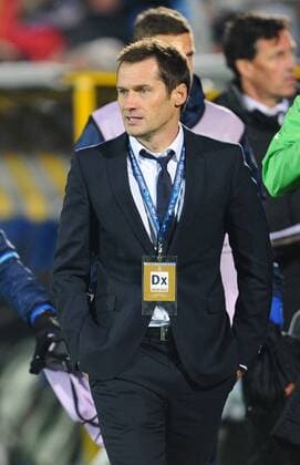 FuÃŸball, CL, FK Rostov - PSV Eindhoven ROSTOV-ON-DON, RUSSIA - SEPTEMBER 28, 2016: PSV Eindhoven s head coach Phillip Cocu in the 2016 17 UEFA Champions League Group D football match against FC Rostov at the Olimp-2 Stadium. The game ended in a 2-2 draw. Yevgeny Tomazov TASS  TS032B60