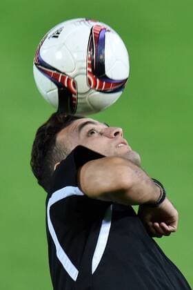 Soccer player of PAOK Jannis Mystakidis in action during the training session prior to European Football League second round group J match: Slovan Liberec vs PAOK Thessaloniki in Liberec, Czech Republic, September 28, 2016. (CTKxPhoto RadekxPetrasek) CTKPhotoP201609280874401  PER 21