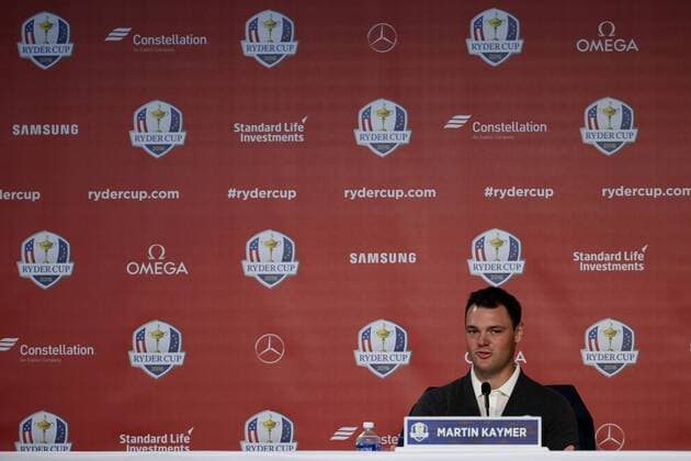 GOLF - Ryder Cup 2016 CHASKA,MINNESOTA,USA,29.SEP.16 - GOLF - Ryder Cup, Hazeltine National Golf Club, press conference PK Pressekonferenz Image shows Martin Kaymer (GER). GEPAxpictures xDanielxGoetzhaber