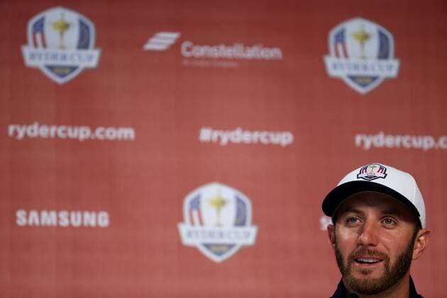 Golf, Ryder Cup 2016 in Chaska, Dustin Johnson Pressekonferenz GOLF - Ryder Cup 2016 CHASKA,MINNESOTA,USA,29.SEP.16 - GOLF - Ryder Cup, Hazeltine National Golf Club, press conference PK Pressekonferenz Image shows Dustin Johnson (USA). GEPAxpictures xDanielxGoetzhaber
