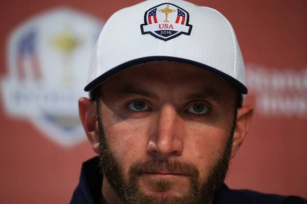 Golf, Ryder Cup 2016 in Chaska, Dustin Johnson Pressekonferenz GOLF - Ryder Cup 2016 CHASKA,MINNESOTA,USA,29.SEP.16 - GOLF - Ryder Cup, Hazeltine National Golf Club, press conference PK Pressekonferenz Image shows Dustin Johnson (USA). GEPAxpictures xDanielxGoetzhaber
