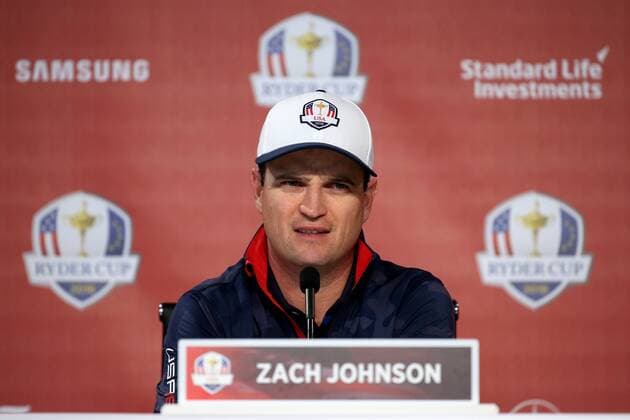 GOLF - Ryder Cup 2016 CHASKA,MINNESOTA,USA,29.SEP.16 - GOLF - Ryder Cup, Hazeltine National Golf Club, press conference PK Pressekonferenz Image shows Zach Johnson (USA). GEPAxpictures xDanielxGoetzhaber