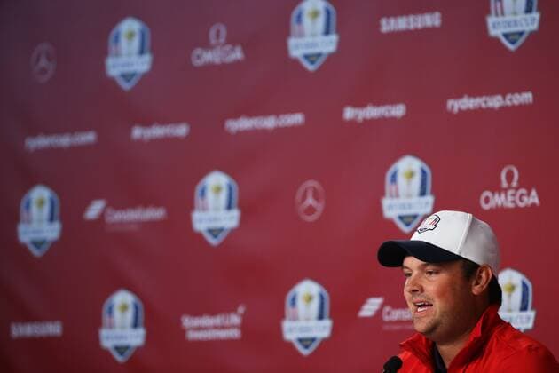 GOLF - Ryder Cup 2016 CHASKA,MINNESOTA,USA,29.SEP.16 - GOLF - Ryder Cup, Hazeltine National Golf Club, press conference PK Pressekonferenz Image shows Patrick Reed (USA). GEPAxpictures xDanielxGoetzhaber