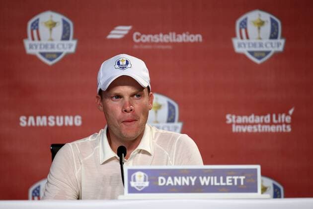 GOLF - Ryder Cup 2016 CHASKA,MINNESOTA,USA,29.SEP.16 - GOLF - Ryder Cup, Hazeltine National Golf Club, press conference PK Pressekonferenz Image shows Danny Willett (ENG). GEPAxpictures xDanielxGoetzhaber