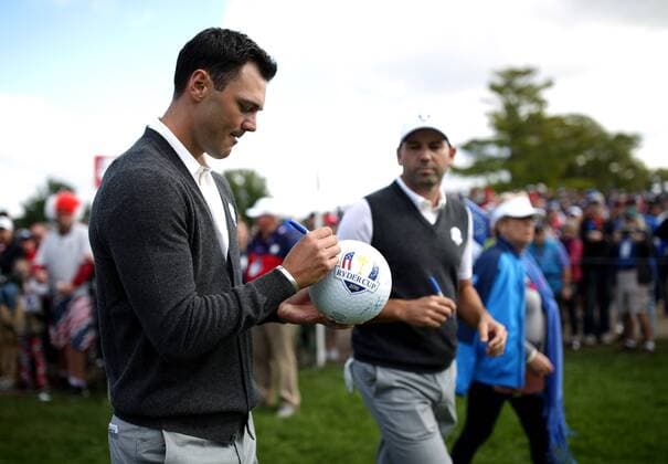 GOLF - Ryder Cup 2016 CHASKA,MINNESOTA,USA,29.SEP.16 - GOLF - Ryder Cup, Hazeltine National Golf Club. Image shows Martin Kaymer (GER) and Sergio Garcia (ESP). GEPAxpictures xDanielxGoetzhaber