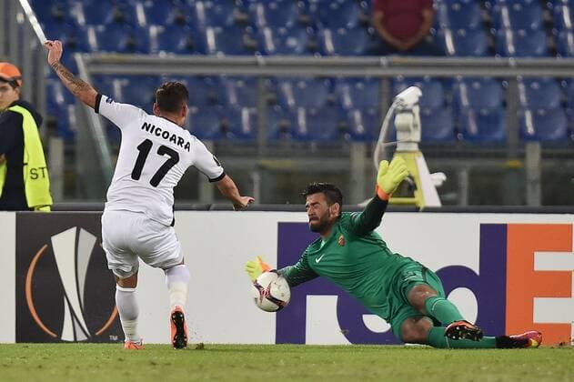 Viorel Nicoara Astra, Alisson Becker Roma parata Fußball Champions League 2016 2017 AS Roma - Astra Giurgiu AndreaxStaccioli