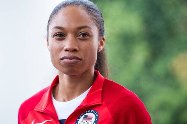 September 29, 2016 - Washington, DC, United States - WASHINGTON, DC Ã¢â‚¬œ On Thursday, September 29, on the North Portico of the White House in Washington, DC, September 29, 2016, Team USA Olympian Allyson Felix, meets with reporters. President And Mrs. Obama Welcome 2016 U.S. Olympians To The White House  - ZUMAn230