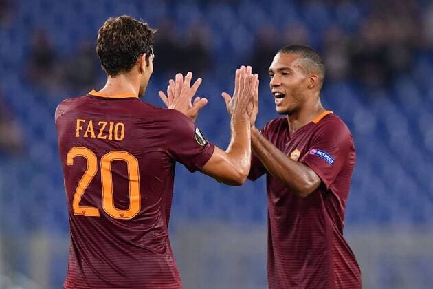 Fußball Europa League 2016 2017 AS Rom - Astra Giurgiu Torjubel Federico Fazio 