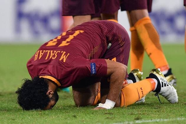 Fußball Europa League 2016 2017 AS Rom - Astra Giurgiu Torjubel Mohamed Salah 