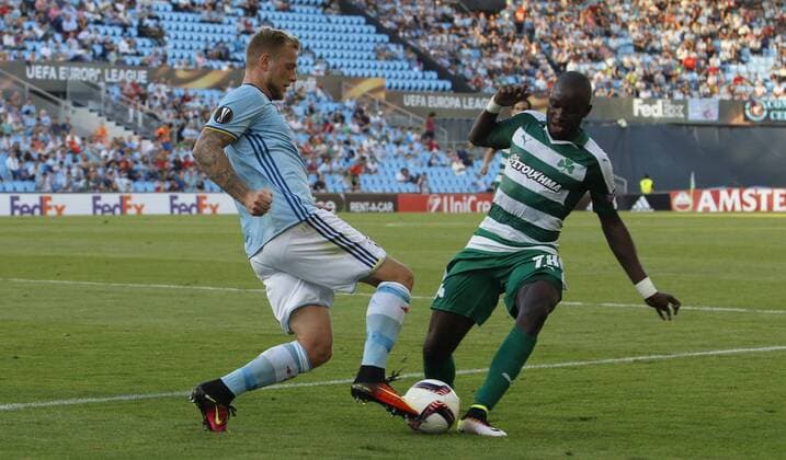 Fußball, EL, Celta de Vigo - Panathinaikos Athen Balaidos. Europa League match between Celta Vigo and Panathinaikos Athen. xJORGExLANDINx 