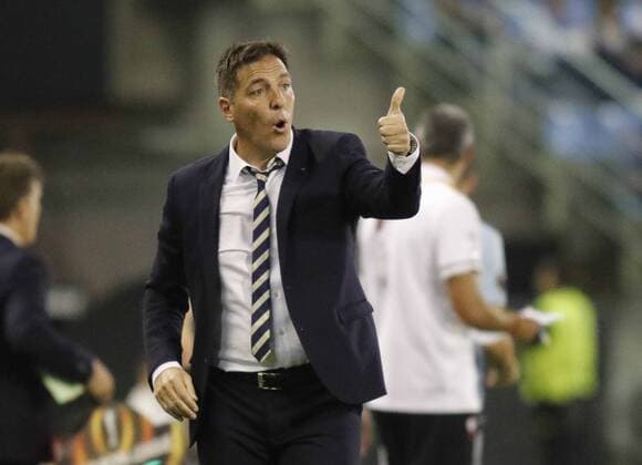 Fußball, EL, Celta de Vigo - Panathinaikos Athen Berizzo. Europa League match between Celta Vigo and Panathinaikos Athen. In this picture, Berizzo. xJORGExLANDINx 