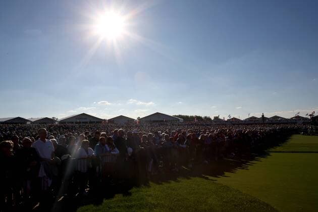 GOLF - Ryder Cup 2016 CHASKA,MINNESOTA,USA,29.SEP.16 - GOLF - Ryder Cup, Hazeltine National Golf Club, opening ceremony. Image shows an overview. GEPAxpictures xDanielxGoetzhaber