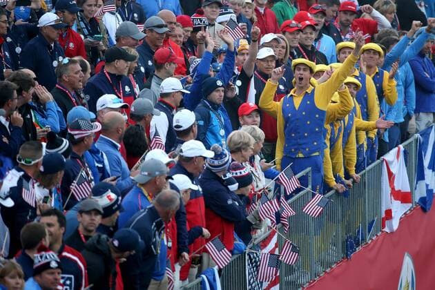 GOLF - Ryder Cup 2016 CHASKA,MINNESOTA,USA,30.SEP.16 - GOLF - Ryder Cup, Hazeltine National Golf Club. Image shows fans. GEPAxpictures xDanielxGoetzhaber