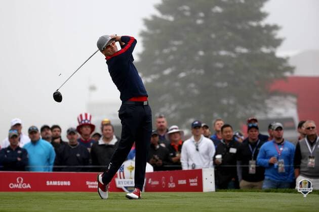 GOLF - Ryder Cup 2016 CHASKA,MINNESOTA,USA,30.SEP.16 - GOLF - Ryder Cup, Hazeltine National Golf Club. Image shows Zach Johnson (USA). GEPAxpictures xDanielxGoetzhaber