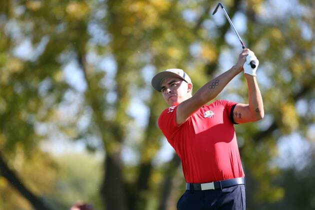 GOLF - Ryder Cup 2016 CHASKA,MINNESOTA,USA,30.SEP.16 - GOLF - Ryder Cup, Hazeltine National Golf Club. Image shows Rickie Fowler (USA). GEPAxpictures xDanielxGoetzhaber