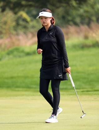 BEIJING, CHINA - SEPTEMBER 30: Feng Simin of China in action during the second round of the 2016 Reignwood LPGA Golf Damen Classic at Reignwood golf club on September 30, 2016 in Beijing, China.  CFP493033751 