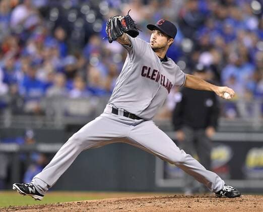 September 30, 2016 - Kansas City, MO, USA - Cleveland Indians pitcher Ryan Merritt throws in the first inning against the Kansas City Royals on Friday, Sept. 30, 2016, at Kauffman Stadium in Kansas City, Mo. Cleveland at Kansas City - ZUMAm67_