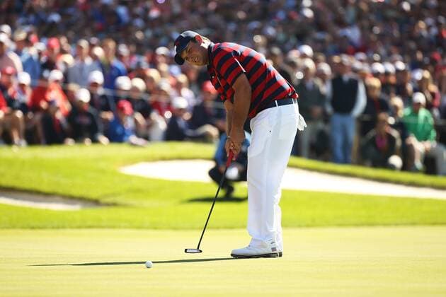 GOLF - Ryder Cup 2016 CHASKA,MINNESOTA,USA,01.OKT.16 - GOLF - Ryder Cup, Hazeltine National Golf Club. Image shows Patrick Reed (USA). GEPAxpictures xDanielxGoetzhaber