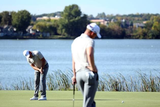 GOLF - Ryder Cup 2016 CHASKA,MINNESOTA,USA,01.OKT.16 - GOLF - Ryder Cup, Hazeltine National Golf Club. Image shows Lee Westwood (ENG). GEPAxpictures xDanielxGoetzhaber