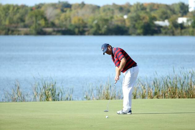GOLF - Ryder Cup 2016 CHASKA,MINNESOTA,USA,01.OKT.16 - GOLF - Ryder Cup, Hazeltine National Golf Club. Image shows J.B. Holmes (USA). GEPAxpictures xDanielxGoetzhaber