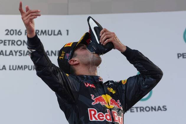 Formel 1, GP Malaysia Malaysian Grand Prix, Sepang 29 September - 2 October 2016 02.10.2016 - Race, Daniel Ricciardo (AUS) Red Bull Racing RB12 race winner 