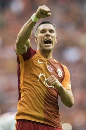 Lukas Josef Podolski of Galatasarayduring the Turkish Spor Toto Super Lig football match between Galatasaray and Antalyaspor on October 2, 2016 at the TT Arena in Istanbul, Turkey . Galatasaray v Antalyaspor Turkish Spor Toto Super Lig 2016 2017 xVIxGerritxvanxKeulenxIVx 6332271