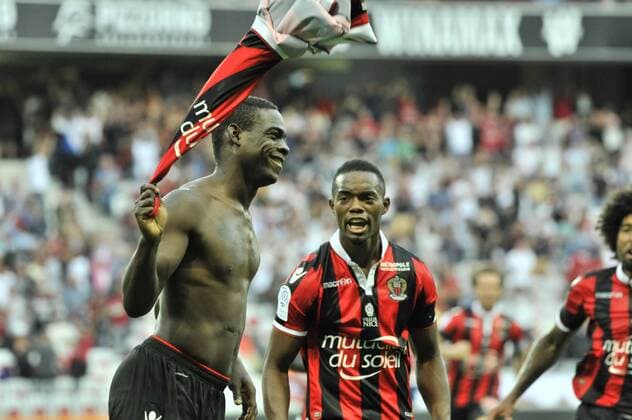 Fußball, OGC Nizza - FC Lorient Mario Balotelli (ogcnice) - FOOTBALL : OGC Nice vs FC Lorient - Ligue 1 - 02 10 2016 NorbertScanella Panoramic 