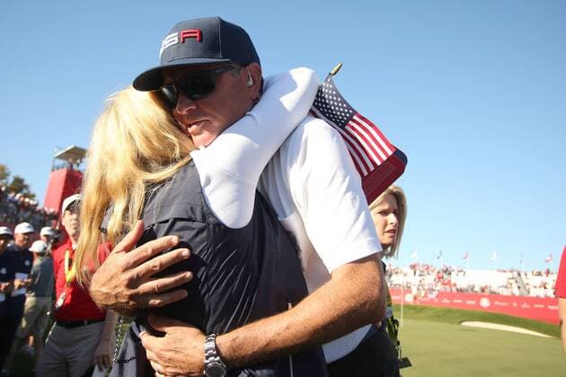 GOLF - Ryder Cup 2016 CHASKA,MINNESOTA,USA,02.OKT.16 - GOLF - Ryder Cup, Hazeltine National Golf Club. Image shows captain Davis Love III (USA). GEPAxpictures xDanielxGoetzhaber