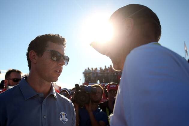 Golf, Ryder Cup 2016 in Chaska GOLF - Ryder Cup 2016 CHASKA,MINNESOTA,USA,02.OKT.16 - GOLF - Ryder Cup, Hazeltine National Golf Club. Image shows Rory McIlroy (IRL). GEPAxpictures xDanielxGoetzhaber