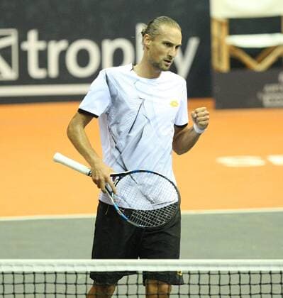 Tennis, ATP Turnier in Mons Ruben Bemelmans TENNIS : Ethias tophy 2016 - 05 10 2016 PhotoNews Panoramic 