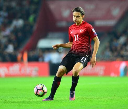 World Cup 2018 qualifier Group I football match between Turkey vs Ukraine at Torku Arena in Konya, Turkey on October 06 , 2016. Final Score : Turkey 2 - Ukraine 2 Pictured : Enes Unal of Turkey. 