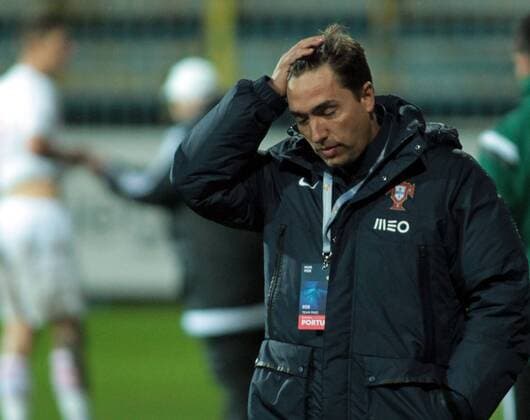 06.10.2016 Gyor-Gyirmot Hungary-Portugal UEFA Under21 European qualifiers men s football Rui Jorge Portugal Uncer 21 head coach : 