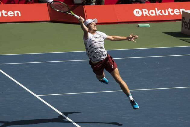 October 7, 2016 - Tokyo, Tokyo, Japan - David Goffin (BEL) returns a shot against Joao Sousa (POR) in their men s singles quarterfinal match during the japan Open tennis at the Ariake Coliseum, Tokyo. David Goffin defeated Joao Sousa with a 2-1 World News - October 7, 2016 - ZUMAc166